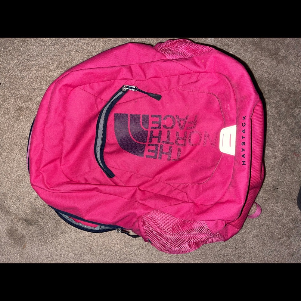 Women’s pink North face Backpack